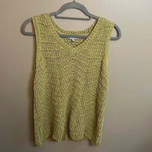 Olive Green Knit Sweater Vest